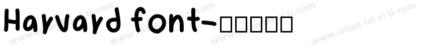 Harvard font字体转换